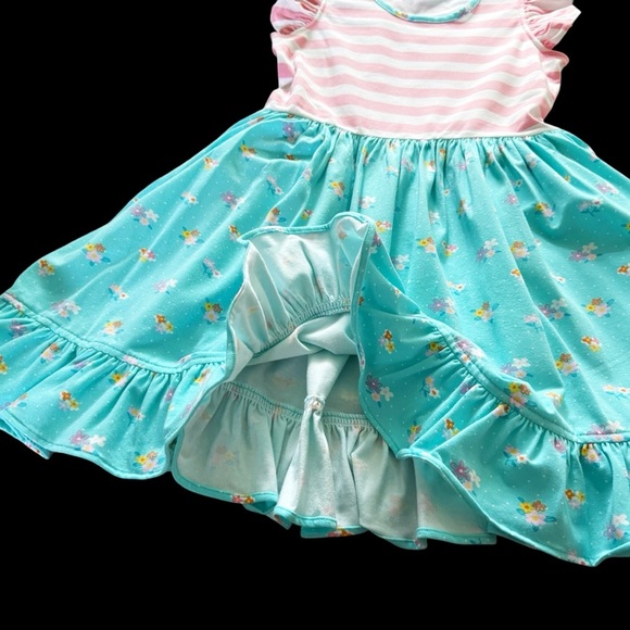 Merce & Me sz 7 8 cotton twirl summer dress NWOT floral comfortable girls 522 - Picture 3 of 6